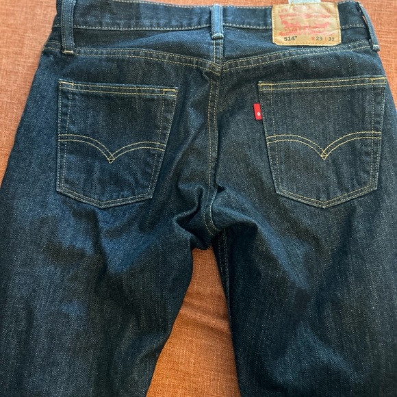 Levi's Men's rare blank 514 Dark Blue Jeans W29 L32 - Picture 11 of 16